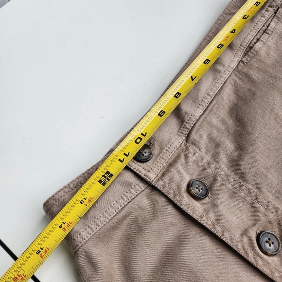 J Crew Short Skirt Womens Tan Khaki Button Front Closure Career Classic Pencil 2 - Picture 5 of 9